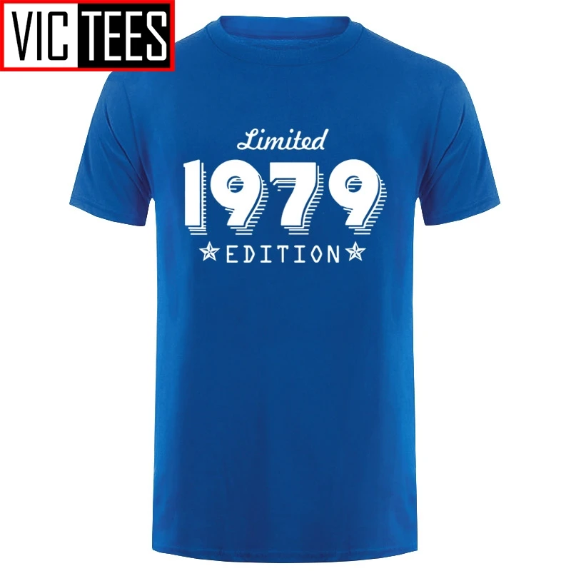 Men Edition 1979 Birthday Age Trend Limited Present O-Neck T Shirts For Born 40Th Year   Short Sleeve