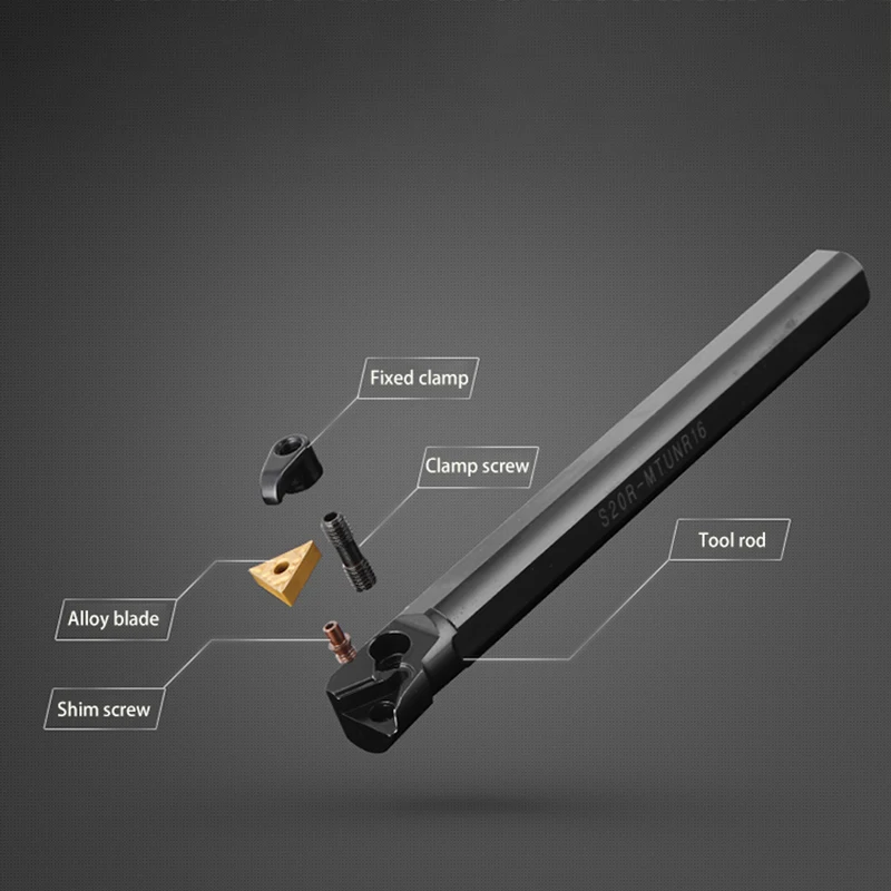 Q.Grt S16Q-MTUNR16 S20R-MTUNR16 S25S-MTUNR16 Internal Turning Tool Holder Carbide Inserts TNMG MTUNR/L CNC Lathe Cutting Tools