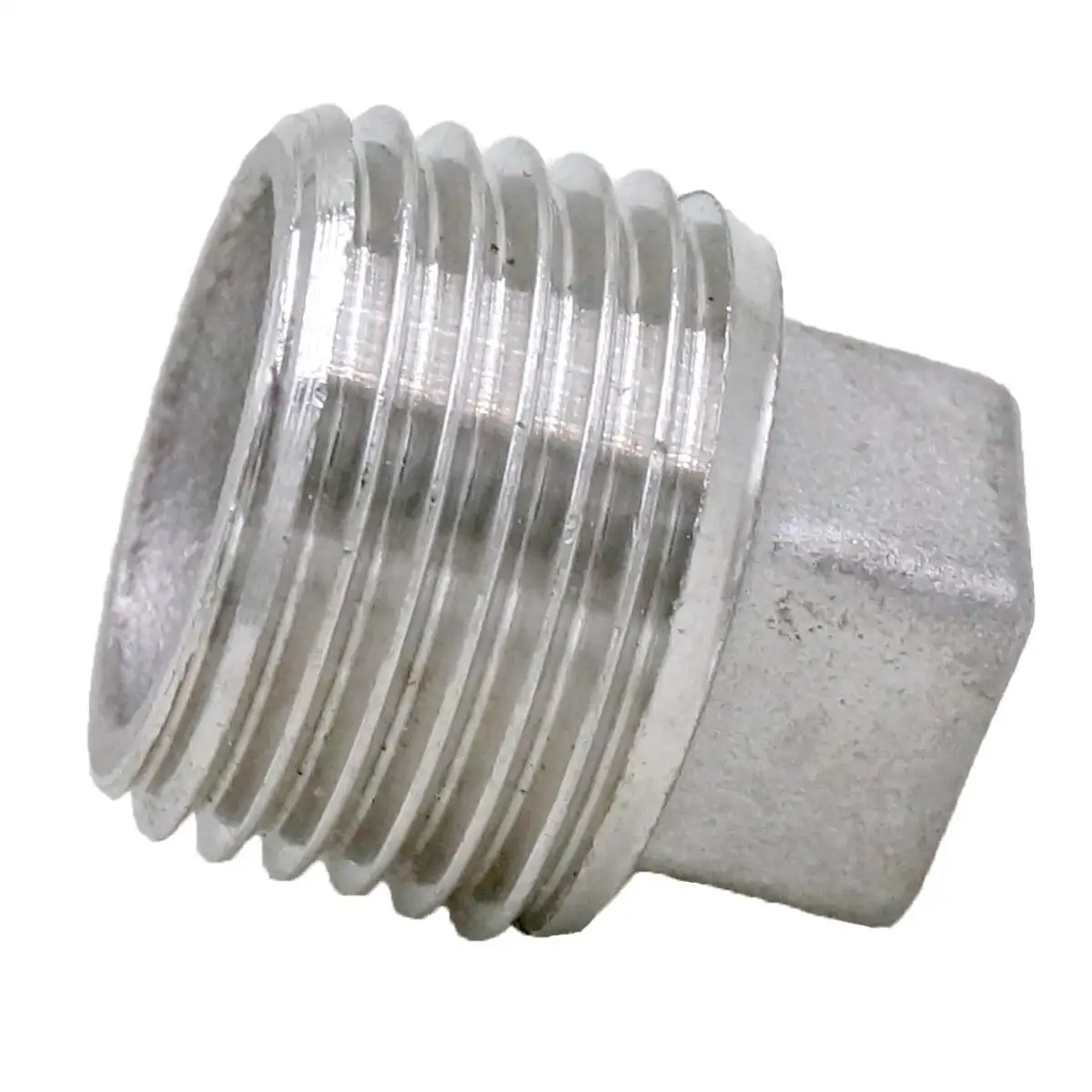 

1/2"" BSP male Threaded Connection 304 stainless steel Pipe Fitting Countersunk Plug Square Head Operating pressure 2.5 Mpa