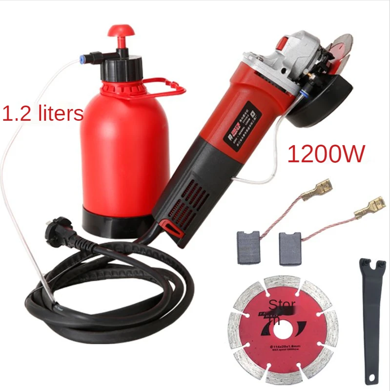 220V Automatic Water Supply High-power Wall slot Machine Cutting Machine Angle Grinder 1200W