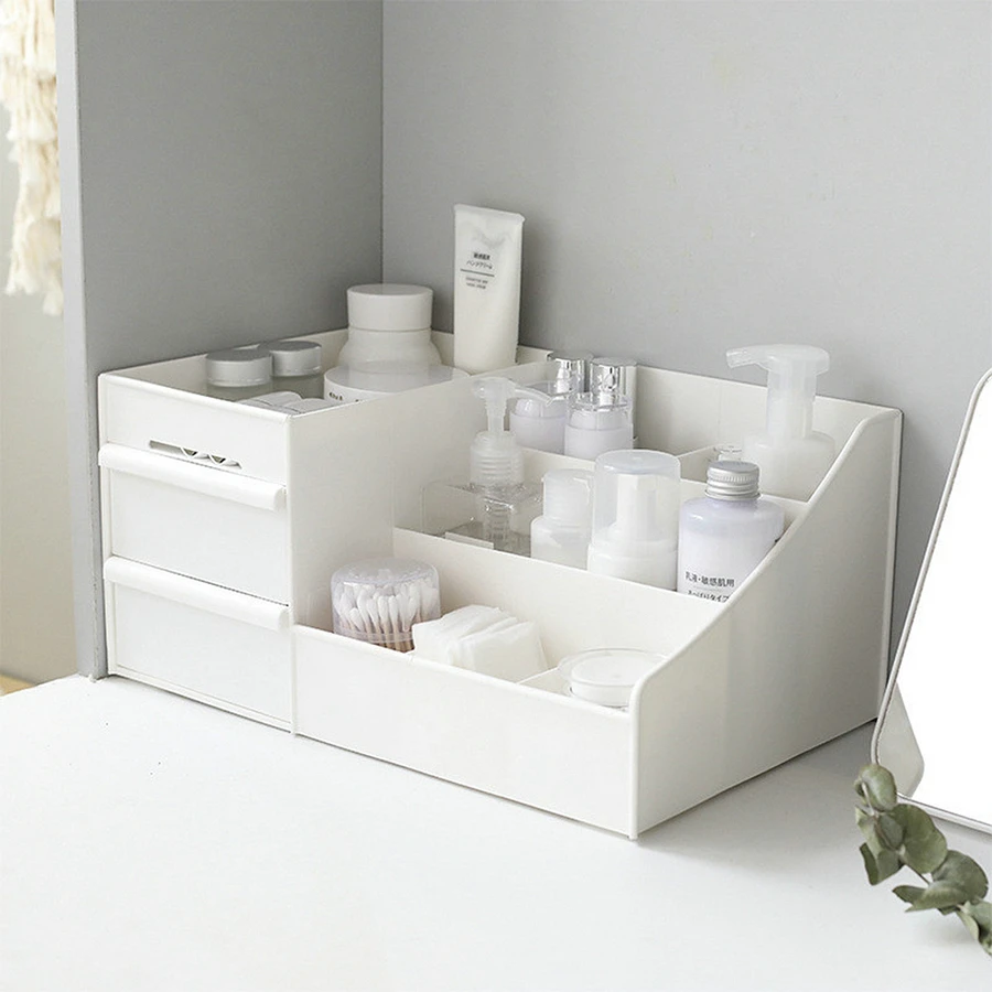 

Dressing Table Large Capacity Cosmetic Storage Box Desktop Sundries Storage Box