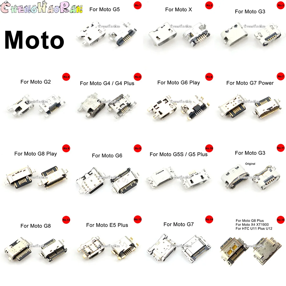 

Type-C Micro USB Charger Jack Connector socket Data charging port plug For Moto G G2 G3 G4 G5 PLAY G5S G6 G7 PLUS POWER G8 E5 X4