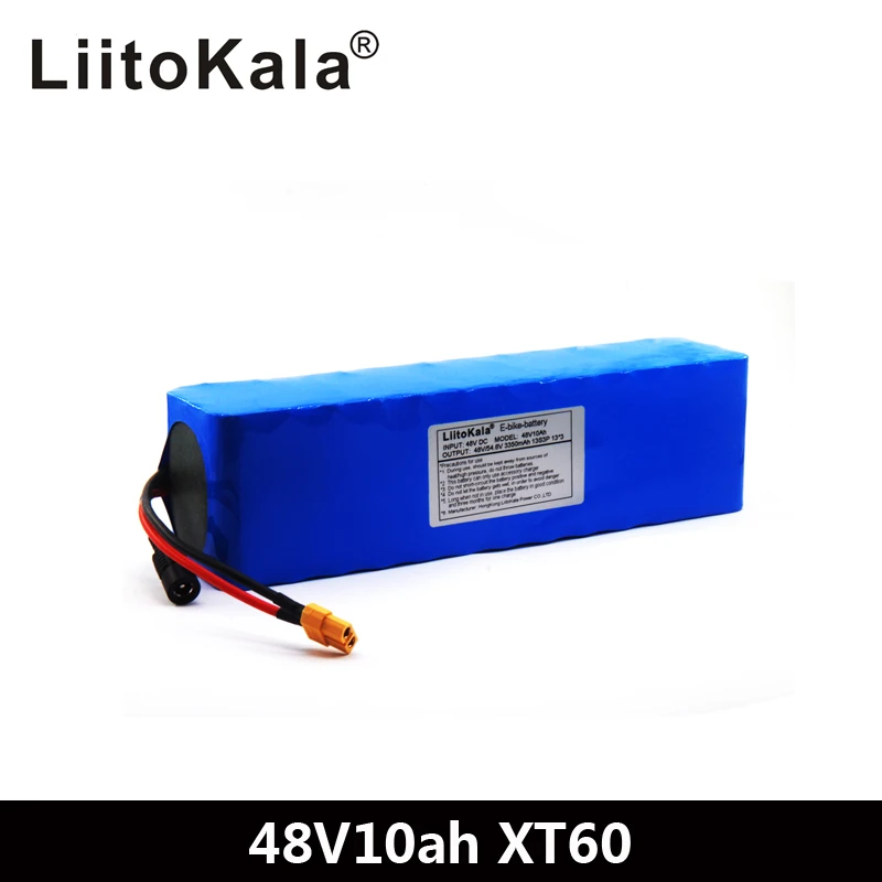 

LiitoKala 48V 10ah 13s3p High Power 18650 Battery Electric Vehicle Electric Motorcycle DIY Battery BMS Protection XT60 Plug