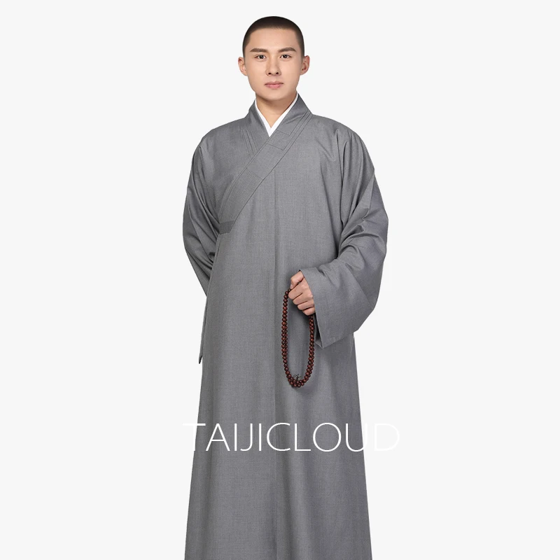 Monk Cotton Cloth Thicken Long Gown, Monk Clothes, Long Coat, Monk Robe, Monk Dress, Spring and Autumn