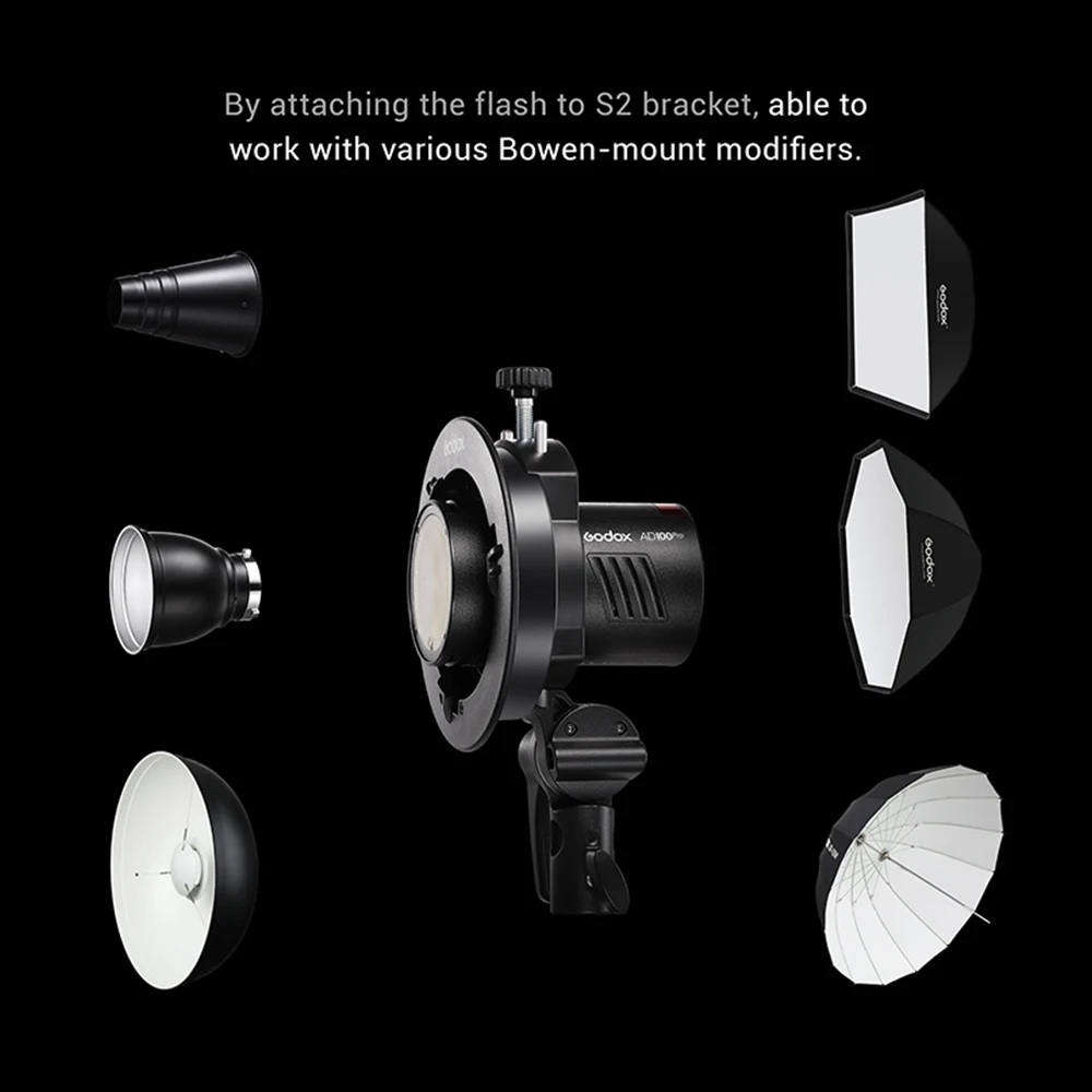 Godox AD100Pro 100Ws TTL 2.4G HSS 1/8000s ポケットフラッシュライト