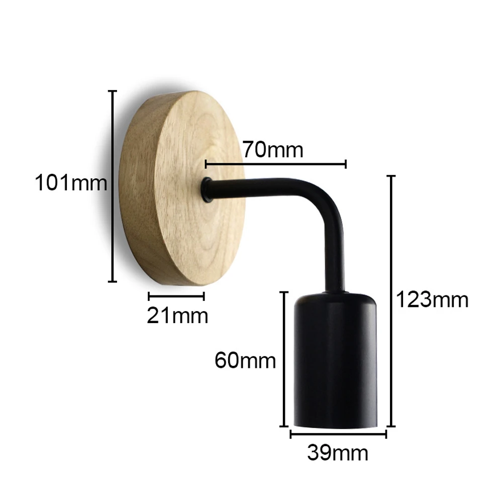 New Durable Wall Sconce Vintage Industrial Wall Lamp For Bedroom, Living Room, Bar, E27 Bulb(not Included) 10.1 X7x3.9cm