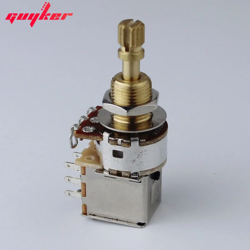 1 PCS A500K Push-Push Guitar Potentiometer Copper Short Split Shaft