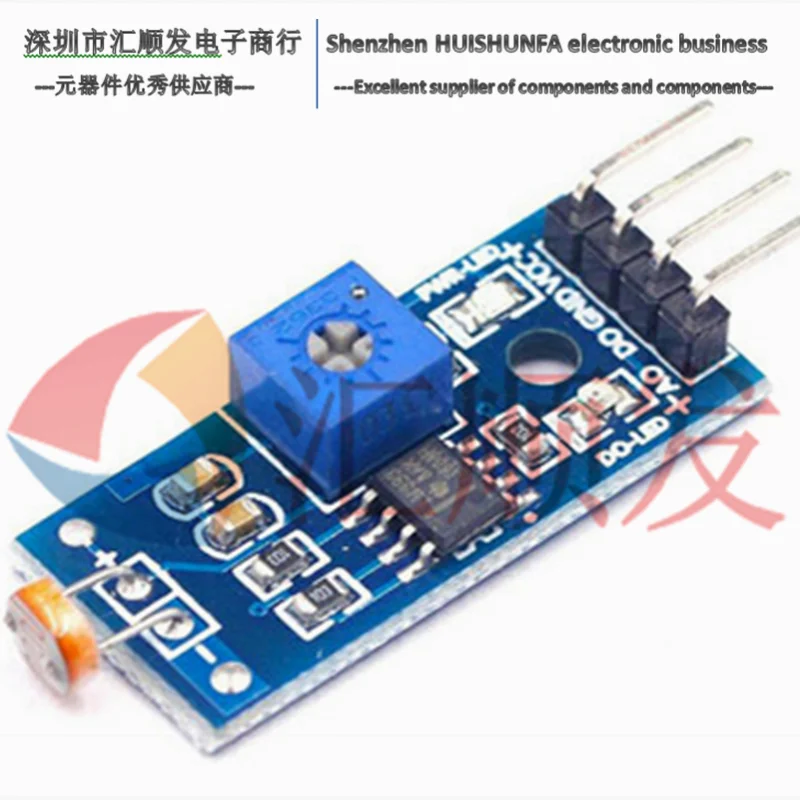 4-pin صور الاستشعار مصابيح إضاءة وحدة كشف photoresistor وحدة الضوئية LM393