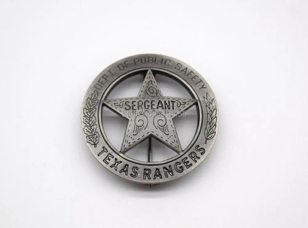 

WWII WW2 US Texas Rangers SGT Badge Pin