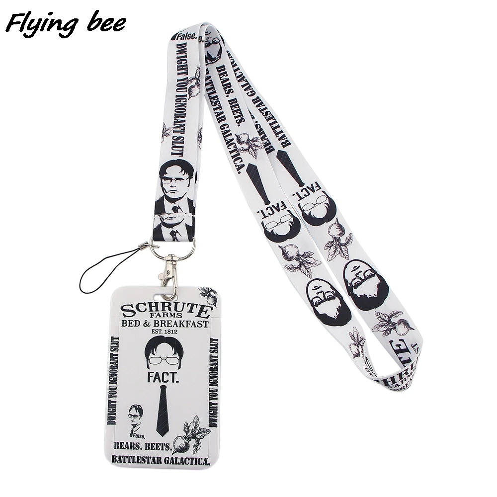 Брелок Flyingbee для ТВ-шоу «Дружба», держатель для карт, удостоверения личности, автомобильный брелок, пропуск для удостоверения личности, бейдж для телефона в тренажерном зале, детский держатель для ключей, ювелирные изделия X1444