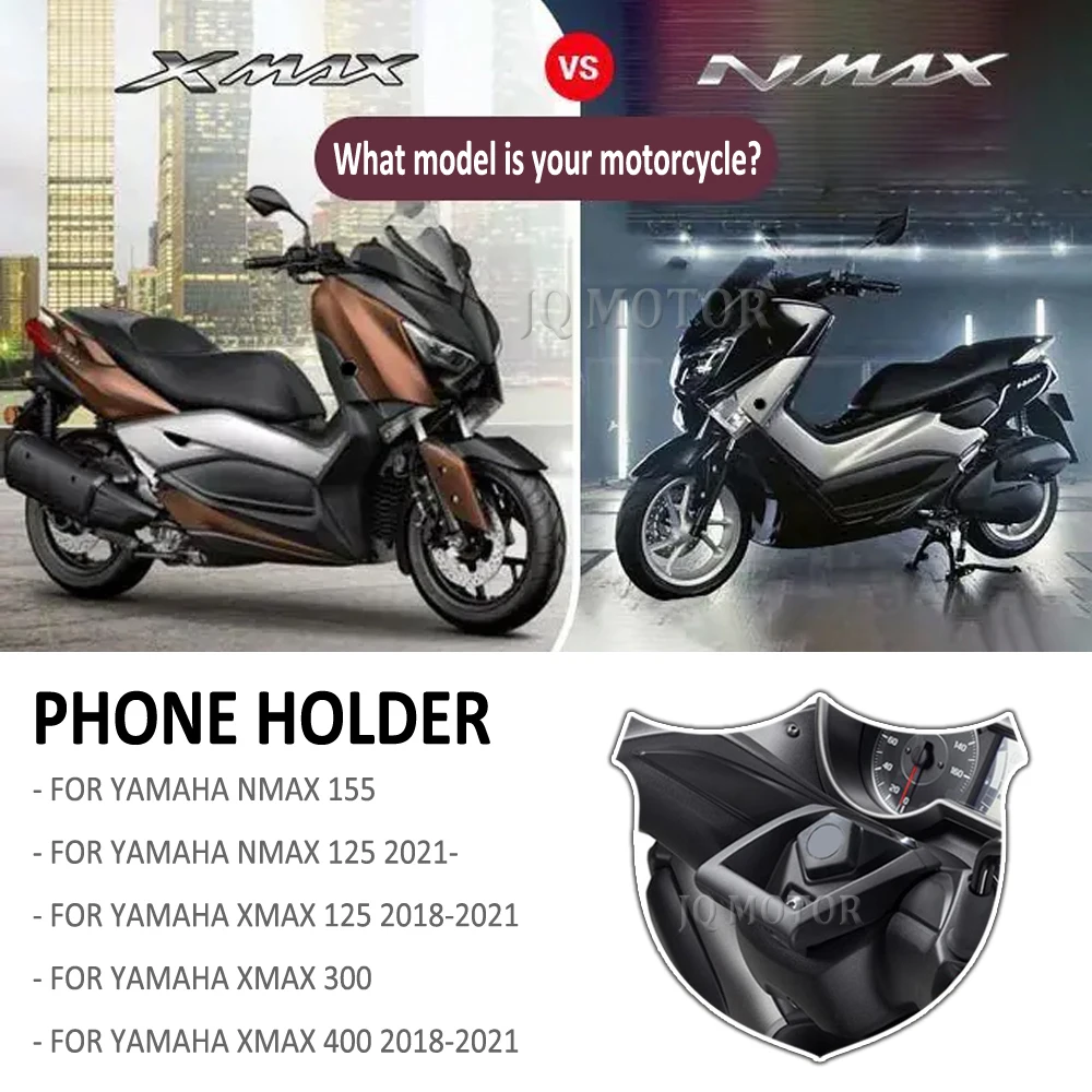 Wireless USB Charging Port Phone GPS Navigation Bracket Holder Mount FOR YAMAHA XMAX NMAX 125 X-MAX 300 N-MAX 155 Motorcycle