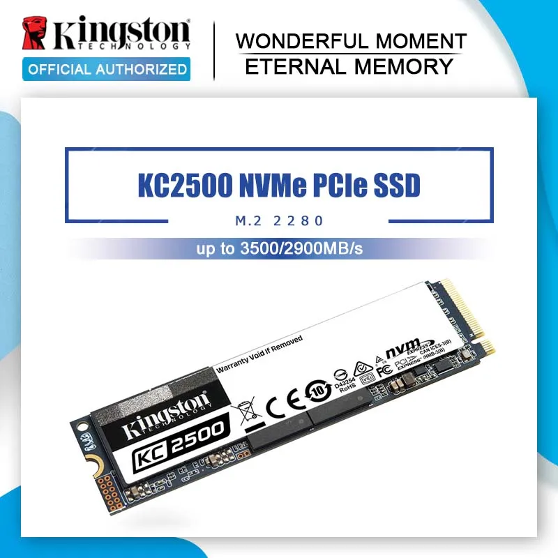 

Kingston KC2500 M.2 SSD 250GB 500GB 1TB 2TB Internal Solid State Drives M2 NVMe PCIe 3.0x4 Laptop Desktop SSD