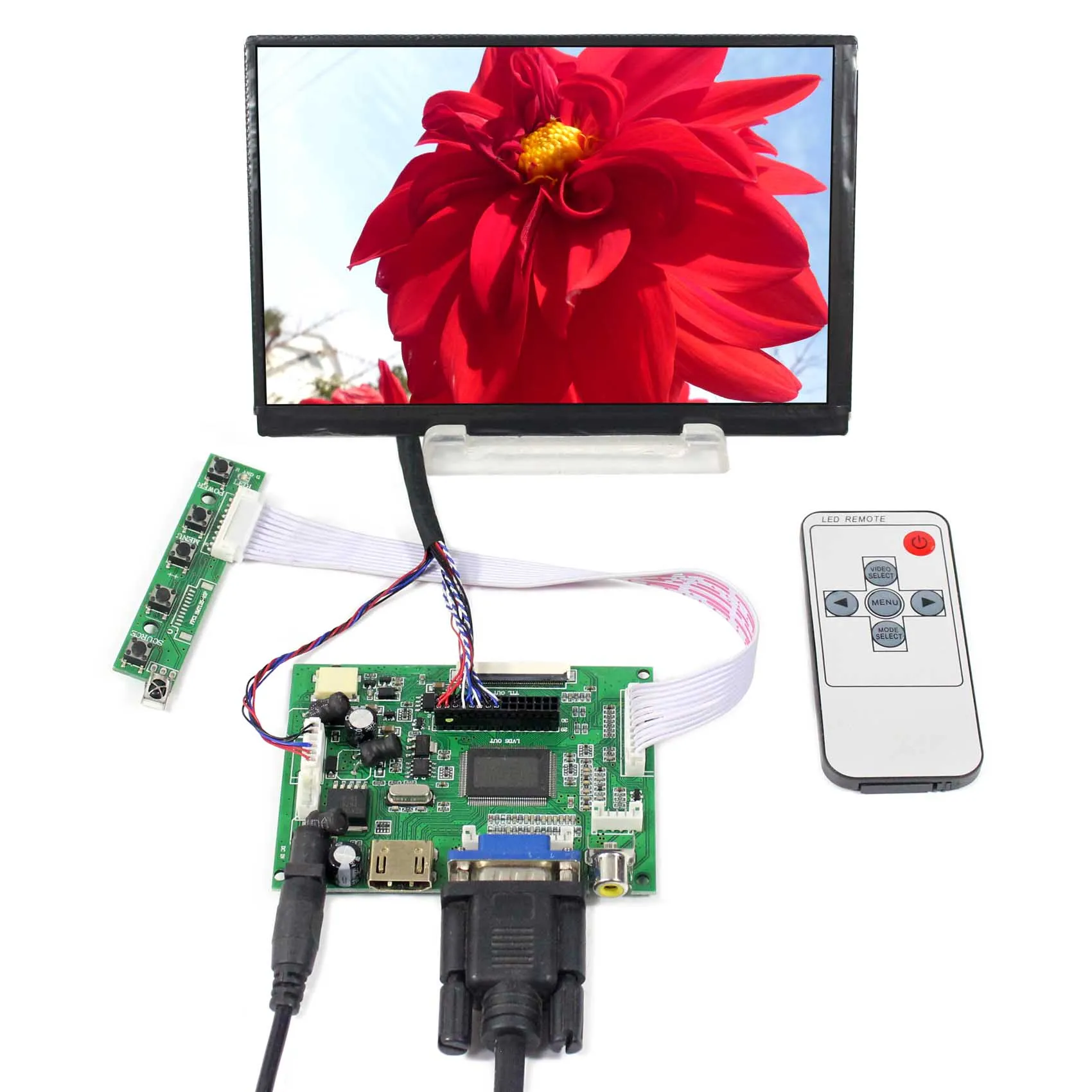 N070ICG-LD1 IPS 1280X800 TFT-LCD with HD-MI VGA+AV Board used for Video intercom，MID UMPC ，Tablet Panel，Flight Simulation