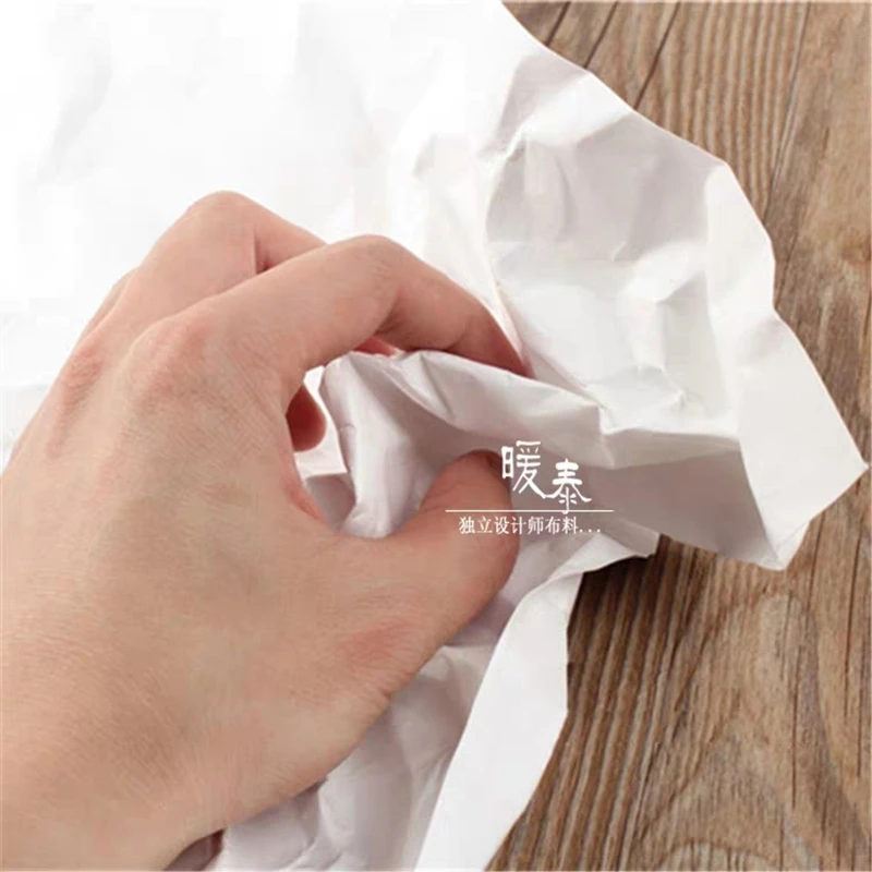 White Tyvek Washing Breathe Paper Stiff Waterproof DIY Modeling Design Crafts Decor Bag Wallet Coat Clothes Designer Fabric