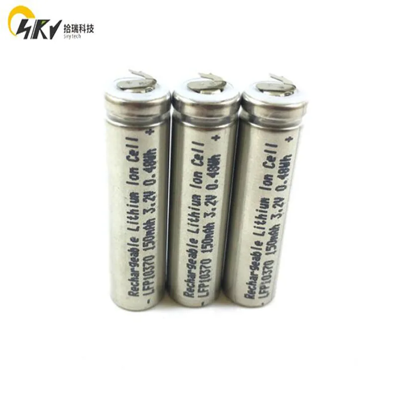 LiFePo4 10370 LFP10370 150mah Max 5C scarica litio ad alta potenza LiFePO4 3.2V batteria ricaricabile per IQOS