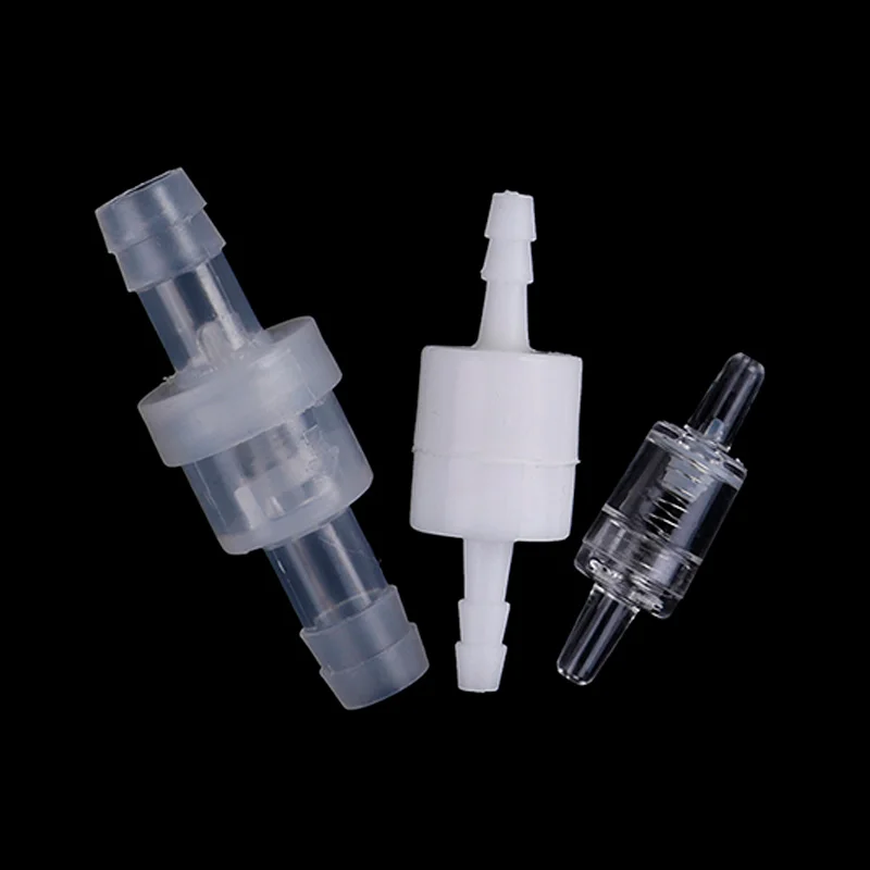 Plastic One-Way Non-Return Water One-way Valve Water Stop Valve Inline Fluids Check Valves for Fuel Gas Liquid 2 Pcs