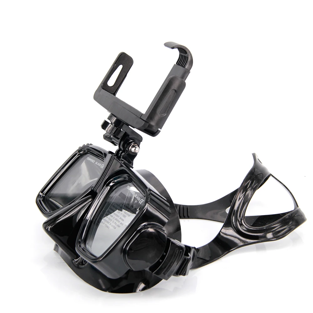 Diving Mask For Iphone Samsung Huawei Xiaomi Smartphone With Universal Phone Clip Holder For Snorkeling Photography Accessories