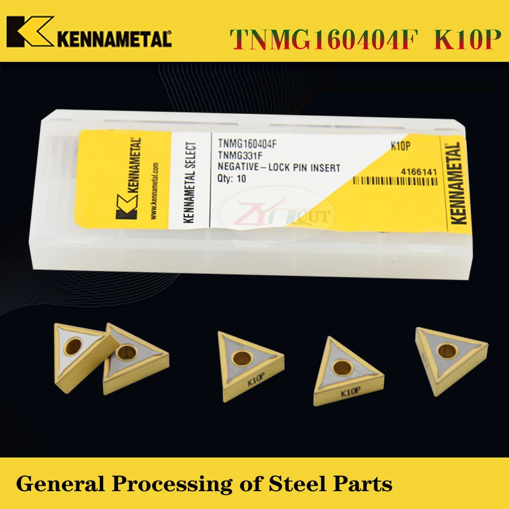 10PCS kennametal  TNMG160404F TNMG160408M K10P K25P K10M K25M Lathe blade made of stainless steel with high hardness