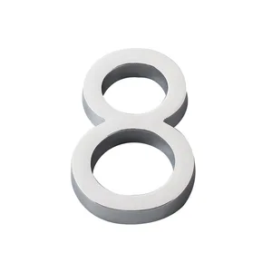 Tấm 3D cho cửa, tấm 3D cho cửa nhà, ngăn kéo, mạ kẽm, chữ số, 0 đến 9, nhãn nhựa, nhãn dán khách sạn, nhà, nhãn cửa, 1 mảnh 12 Số cửa bán hàng chính - 3