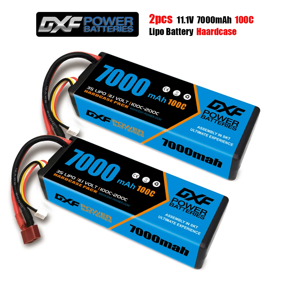 DXF Lipo Battery 2S 3S 4S 7.4V 11.1V 14.8V 7000mah 6750mah 6500mah 5200mah 8000mah XT60 Battery for RC Car Airplane Truck Buggy