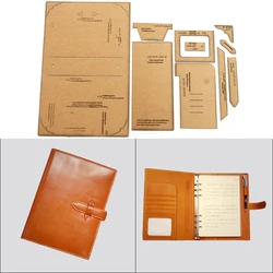 1Set FAI DA TE di Carta Kraft Modello Nuovo di Modo A5 Loose-leaf Notepad Mestiere Del Cuoio FAI DA TE Stencil Modello di Cucitura 17.5 centimetri * 24 centimetri