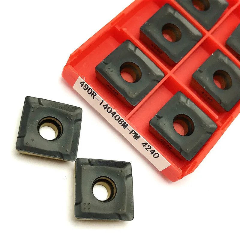 490R 08T308 R490 140408 PM 4240 Carbide Inserts Milling Cutting Tool Indexable Cutter R 490 Cutter Machining Steel