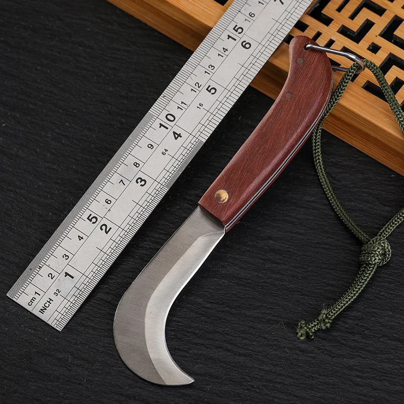 New Folding Mushroom Knife Outdoor Tactical Survival Knife Camping Tactical Pocket Knife EDC Rescue Tools