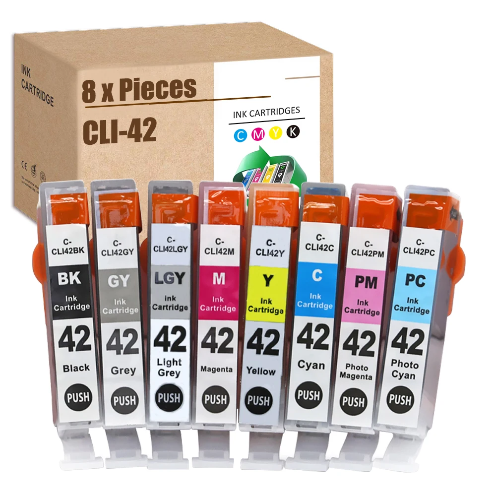 HS CLI42 Ink Cartridge Compatible for Canon CLI-42 PIXMA Pro 100 PIXMA Pro 100S Pixma Pro-100 Printers Pixma 100 Printer CLI 42