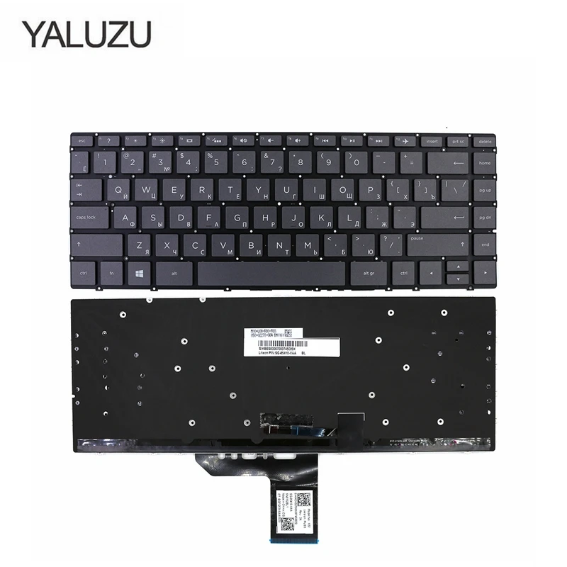 

YALUZU Новая русская версия RU клавиатура для Samsung Latitude X360 14-ba000 14-ba100 14m-ba000 ноутбук черный без рамки без задней панели