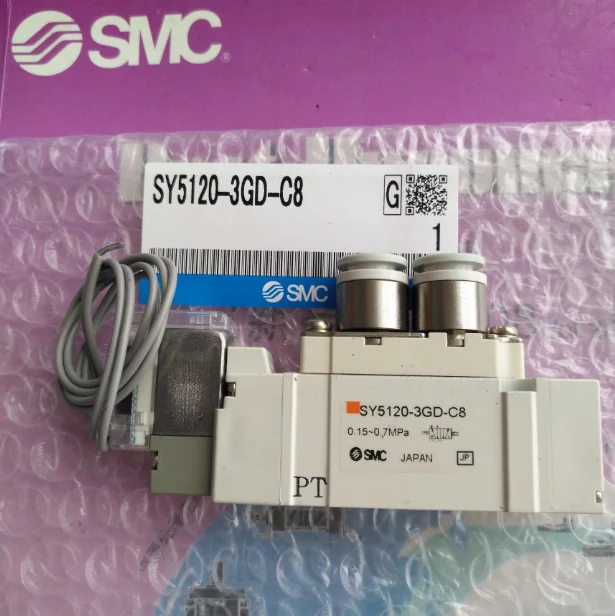 

1PC New SMC SY5120-3GD-C8 Solenoid Valve