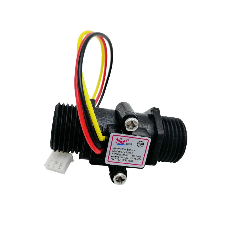 Dc 5v 12v Dn15 Transparent/black Water Sensor Water Flow Meter Measurement Hall Flow Sensor Indicator Counter G1/2