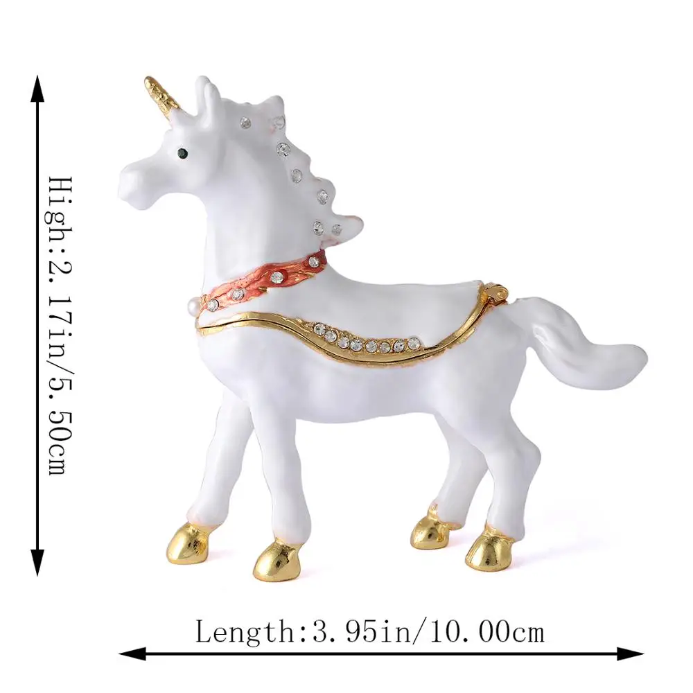QIFU New Arrival Design Metals  Lovely Romatic Unicorn for Decoration Christmas
