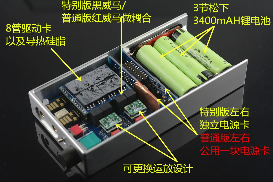 

HFLLIYI Portable Fever Headphone Amplifier MG3 High Voltage Class A HIFI Fever High Performance Balanced Input and Output