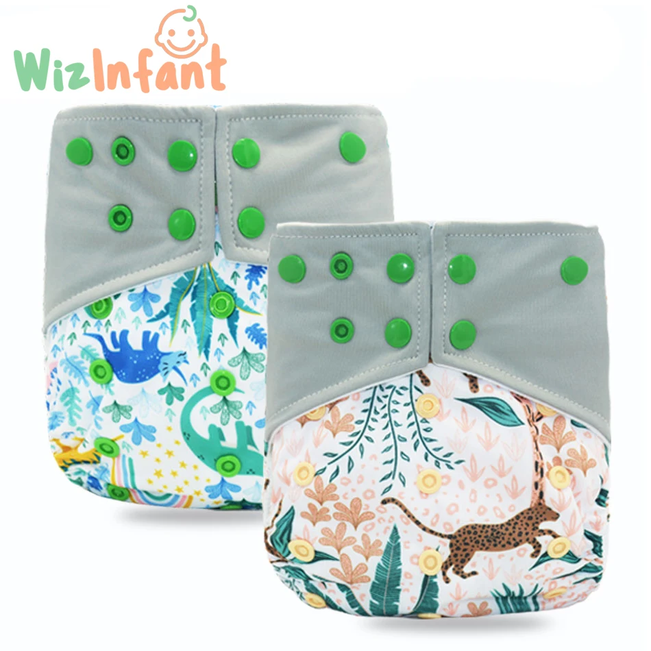 

WizInfant Abdl Washable Eco-friendly Cloth Diaper Ecological Adjustable Nappy Reusable Diaper Fit 0-2year 3-15kg Baby