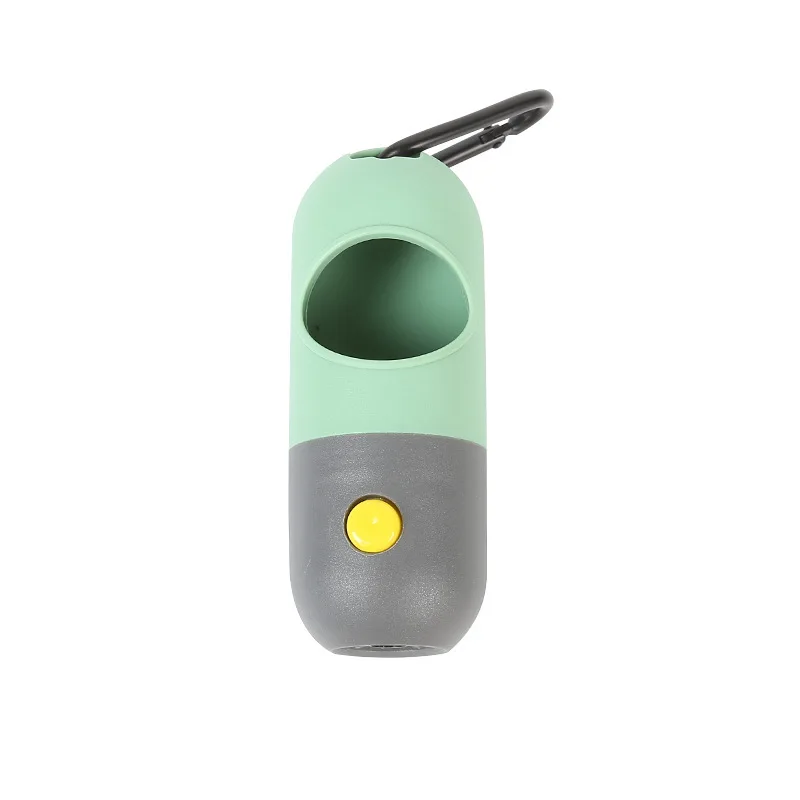 Degradable Dog Poop Bag Dispenser LED light Waste Bags Holder Dispensers Poop Bags Set Dogs Trash Pets Clean Accessories