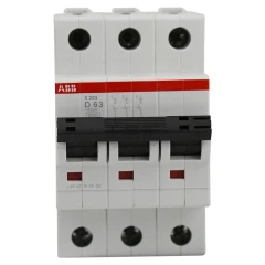 

Miniature Circuit Breaker 10113579 S203-B63 3P | 63A | B | 6KA 2CDS253001R0635