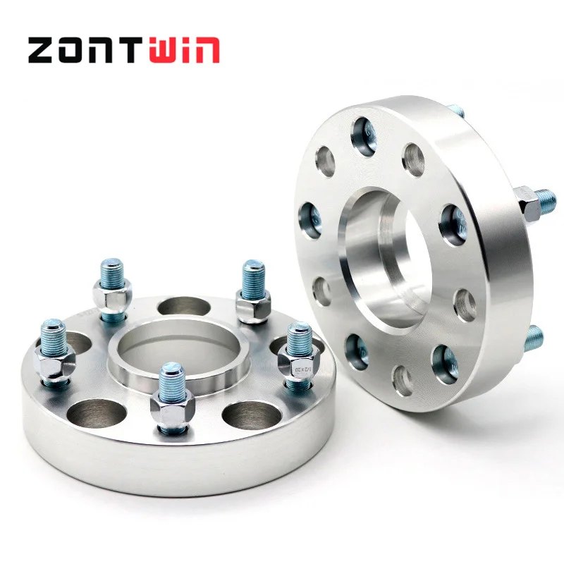 2Pieces PCD 5x108 CB 63.4 or 60.1mm Aluminum Wheel Spacer Adapter 5 Lug suitable for Ford Volvo15/20/25/30/40mm