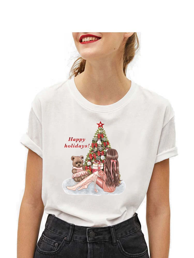 Nowe żelazko na boże narodzenie naszywka na ubrania dla dzieci T-shirt Diy sowa Deer Girls naklejki termiczne przenikania ciepła Christmas Gift