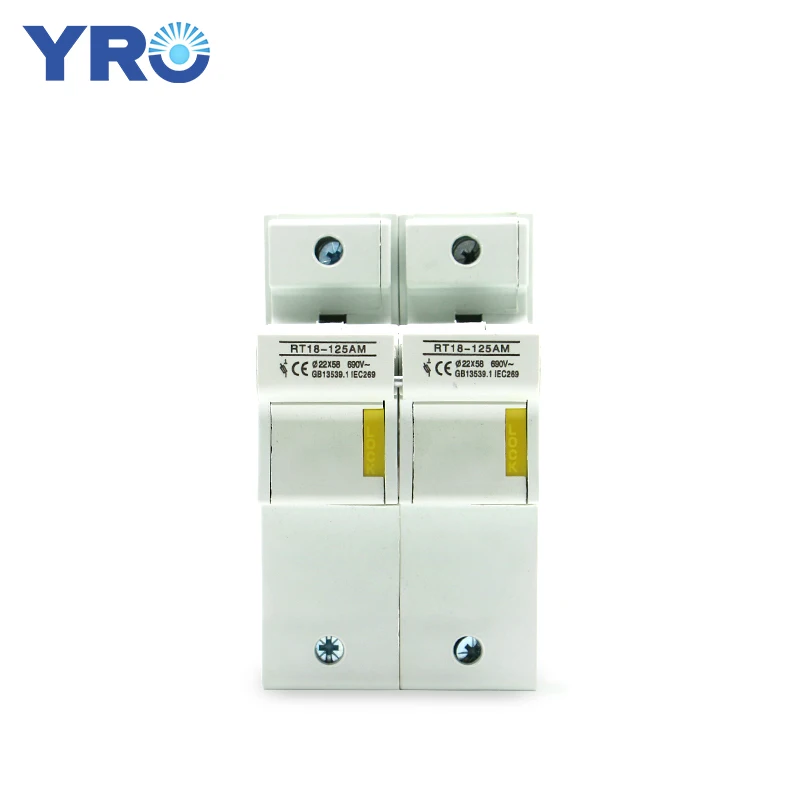 AC 1PC 2P Fuse Base 690V With LED light Matching Fuse 22x58MM R017 only Fuse Base RT18-125AM