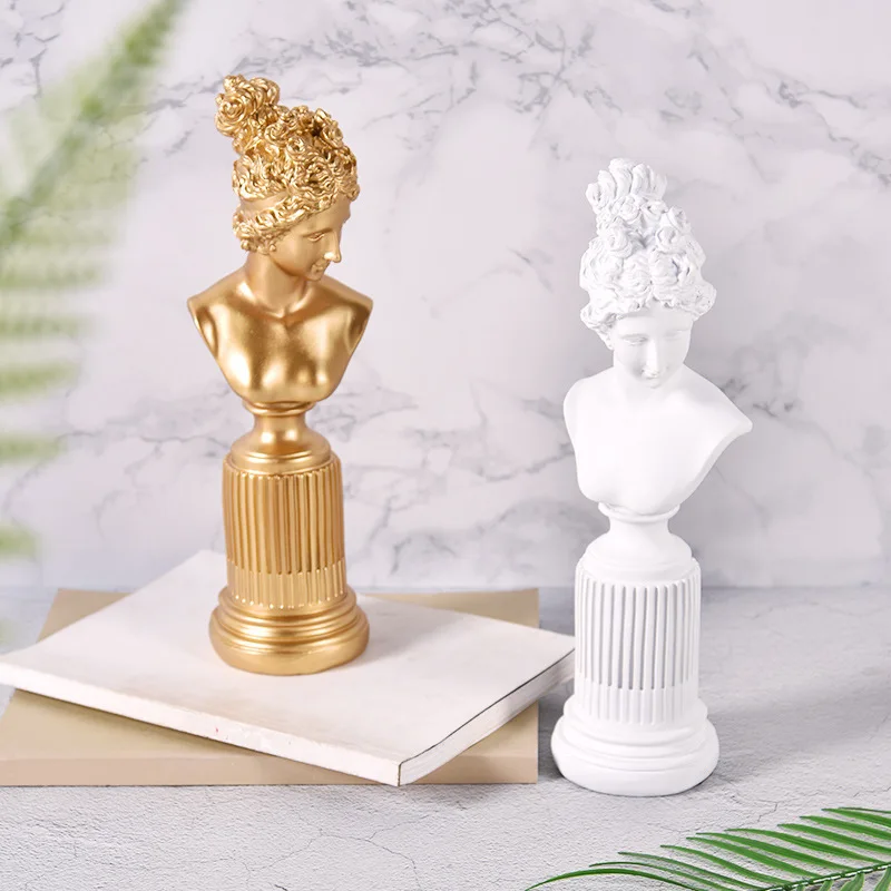 

Скандинавская Ретро скульптура имитация пластыря богиня украшение для дома гостиная интерьер ремесла реквизит для съемки фигурки