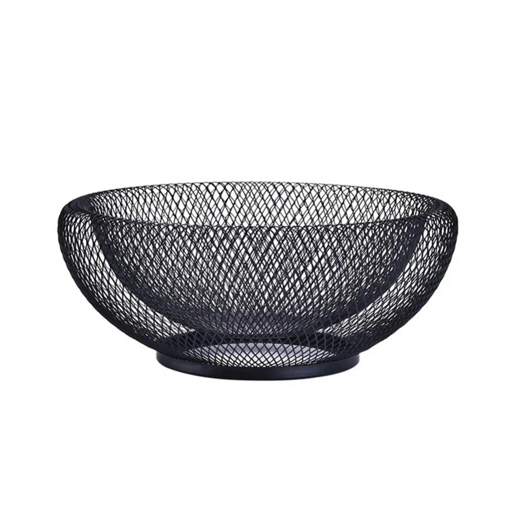 Metal Fruit Vegetable Storage Bowls Eggs Baskets Holder Nordic Minimalism Kitchen Accessories Geometric Design Room Decoration