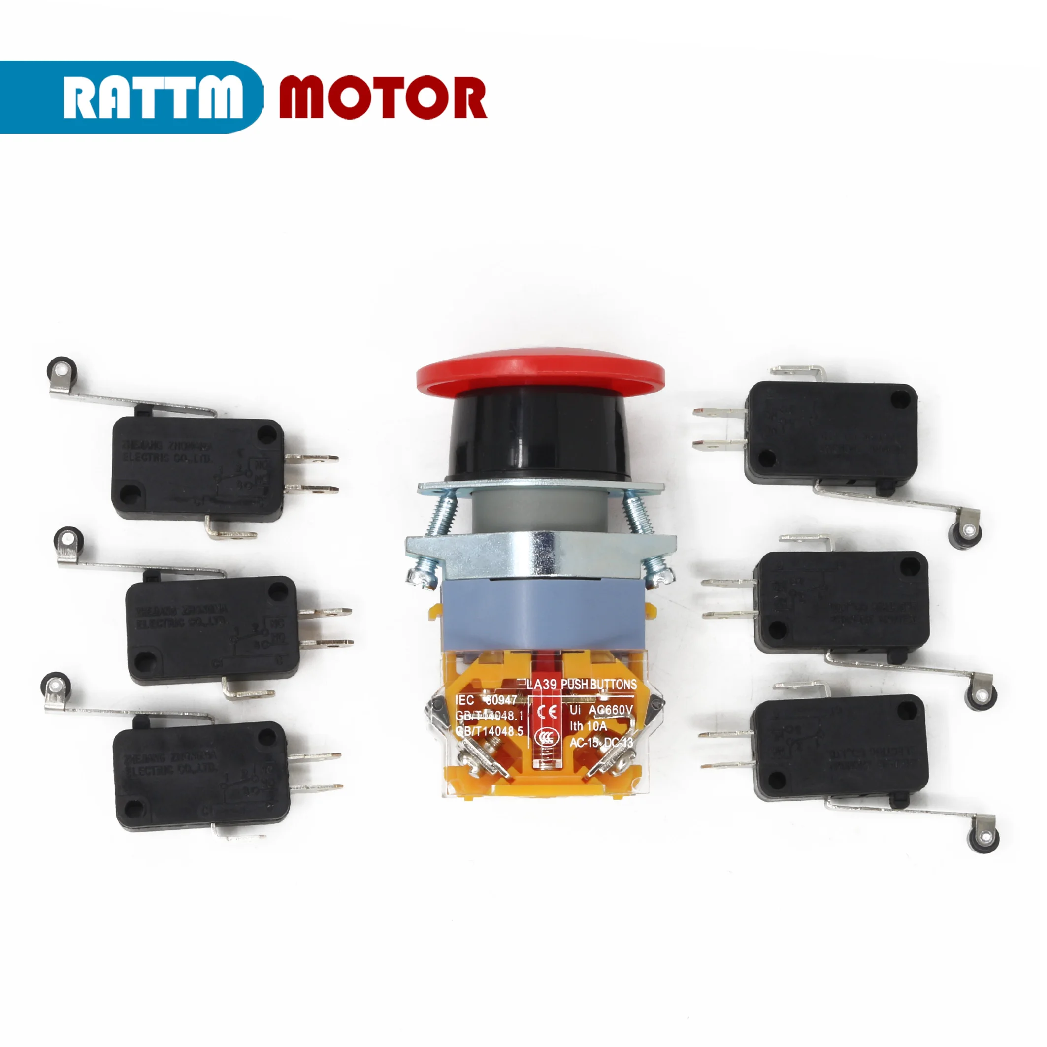 Красный знак аварийный электронный стоп 22 мм 1 НО 1 НЗ ЧПУ 6 шт. концевой стоп ограниченный микропереключатель часть с ЧПУ