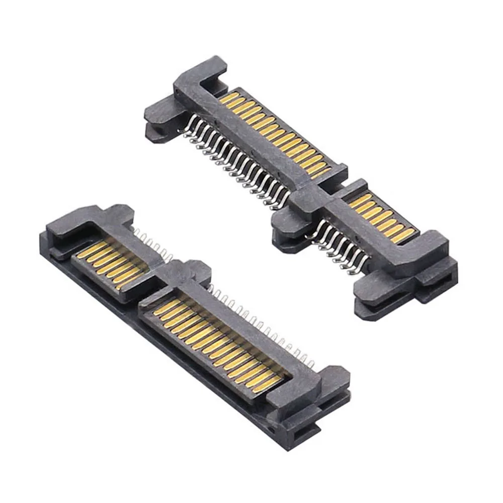 2-10 pz SATA 7P + 15P maschio SMT Splint SMD 22pin SATA unità a stato solido connettore porta presa interfaccia disco rigido
