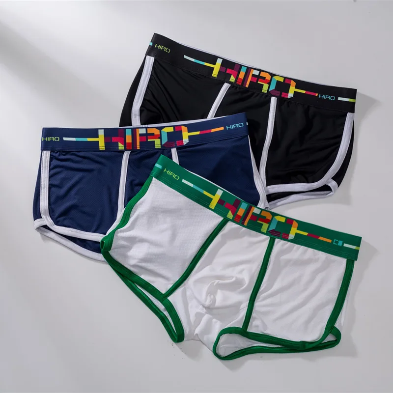 Four seasons new fashion simple men's underwear comfortable personality breathable all-match cotton sexy boxer briefs