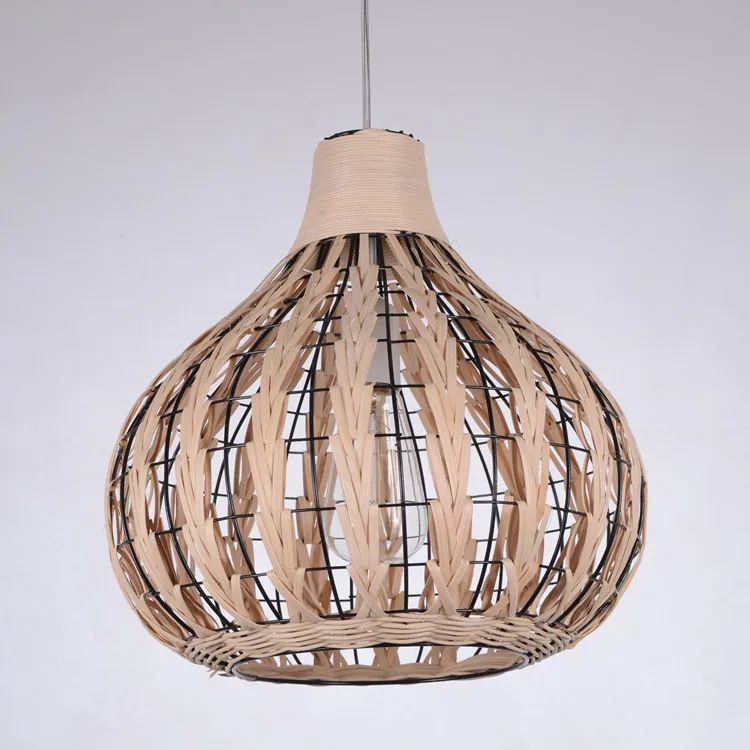 modern Rattan pendant light personality Living room pendant lamp hand made Environmental protection Single head Hanging Lights