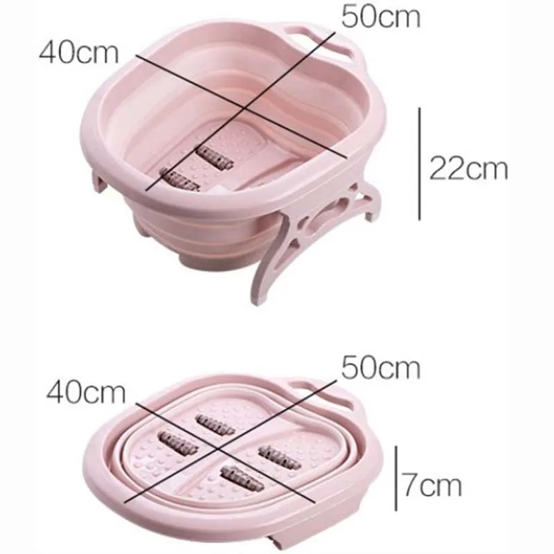 Portable Foot Spa Bucket Lightweight Space-Saving Foot Bath Tool for Soaking Foot Pedicure Spa Foot