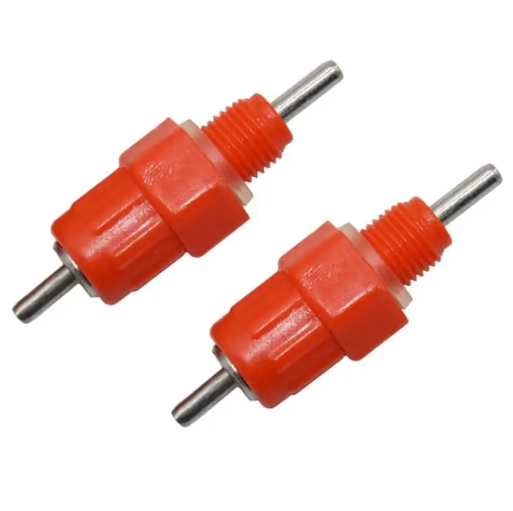 

Red Chicken Nipple Drinker With Steel Ball Screw Heavy Duty Waterer Drinker Waterbowl Cleaning 1000pcs/lot SN541