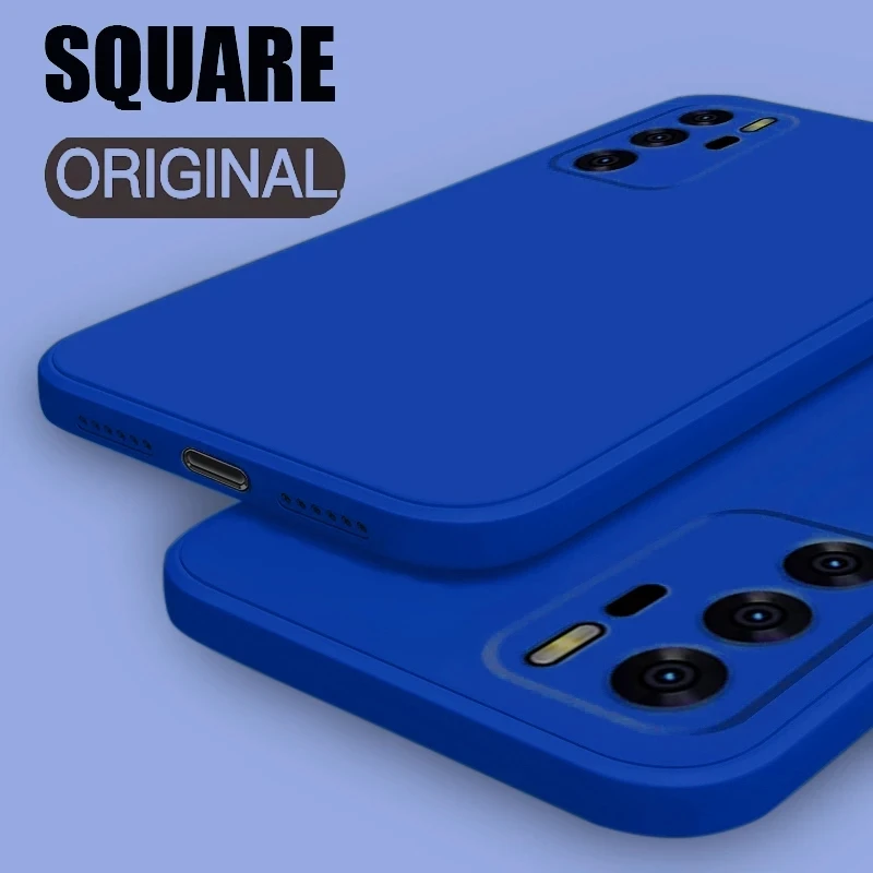 

Original Square Liquid Silicone Case For OPPO Realme X2 Pro X7 XT GT Neo 2 Master GT 2 Pro 7 8 5G V5 K5 V11 V13 V15 Cover Fundas