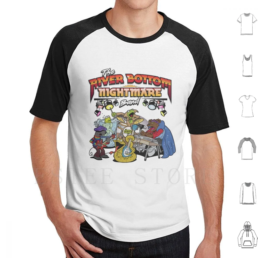 River Bottom Nightmare Band T Shirt Men Cotton 6xl Jim Henson Nightmare Band Merry Christmas Movies Xmas Holiday The