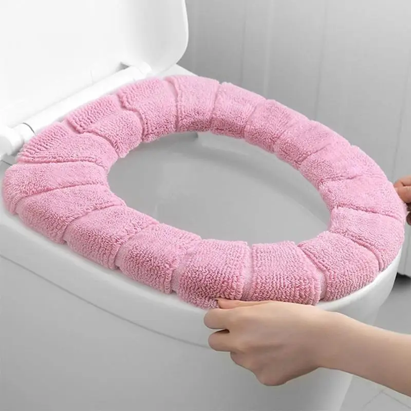 1Pcs Toilet seat cover Autumn Winter New Nordic Style Pure Color Thick Toilet Cushion Soft And Comfortable Toilet Seat Toilet